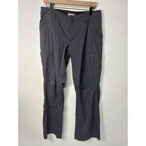 LL Bean 10 Petite Nylon Outdoor Hiking Cargo Pants Lightweight Grey
